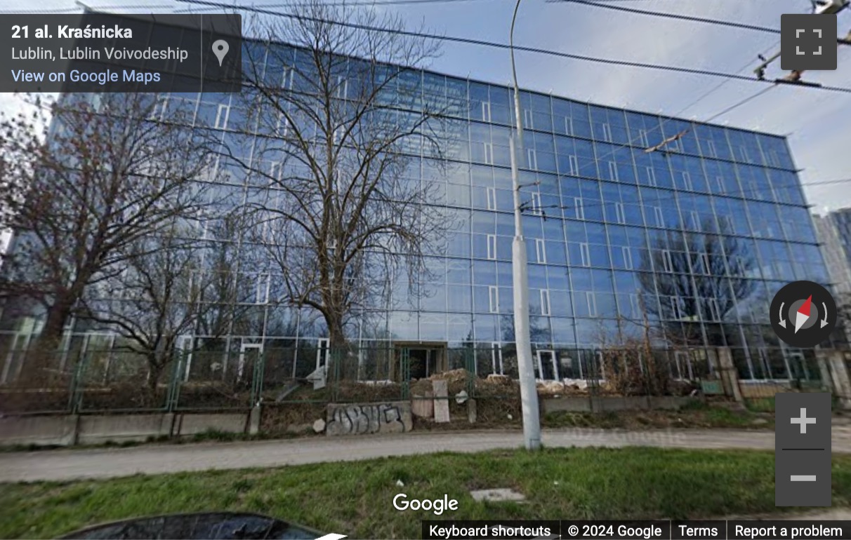 Street View image of Kraśnicka 27, CZ Office Park, Lublin