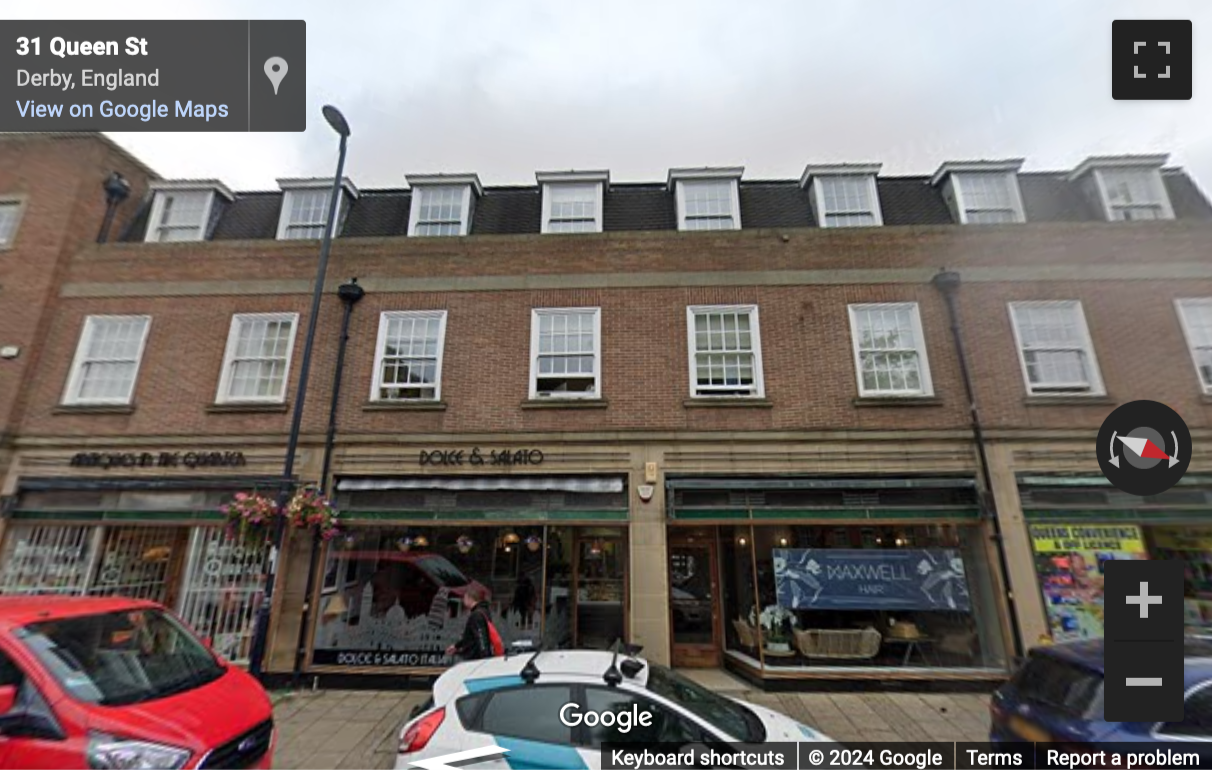 Street View image of 34 Queen Street, Kings Chambers, Derby