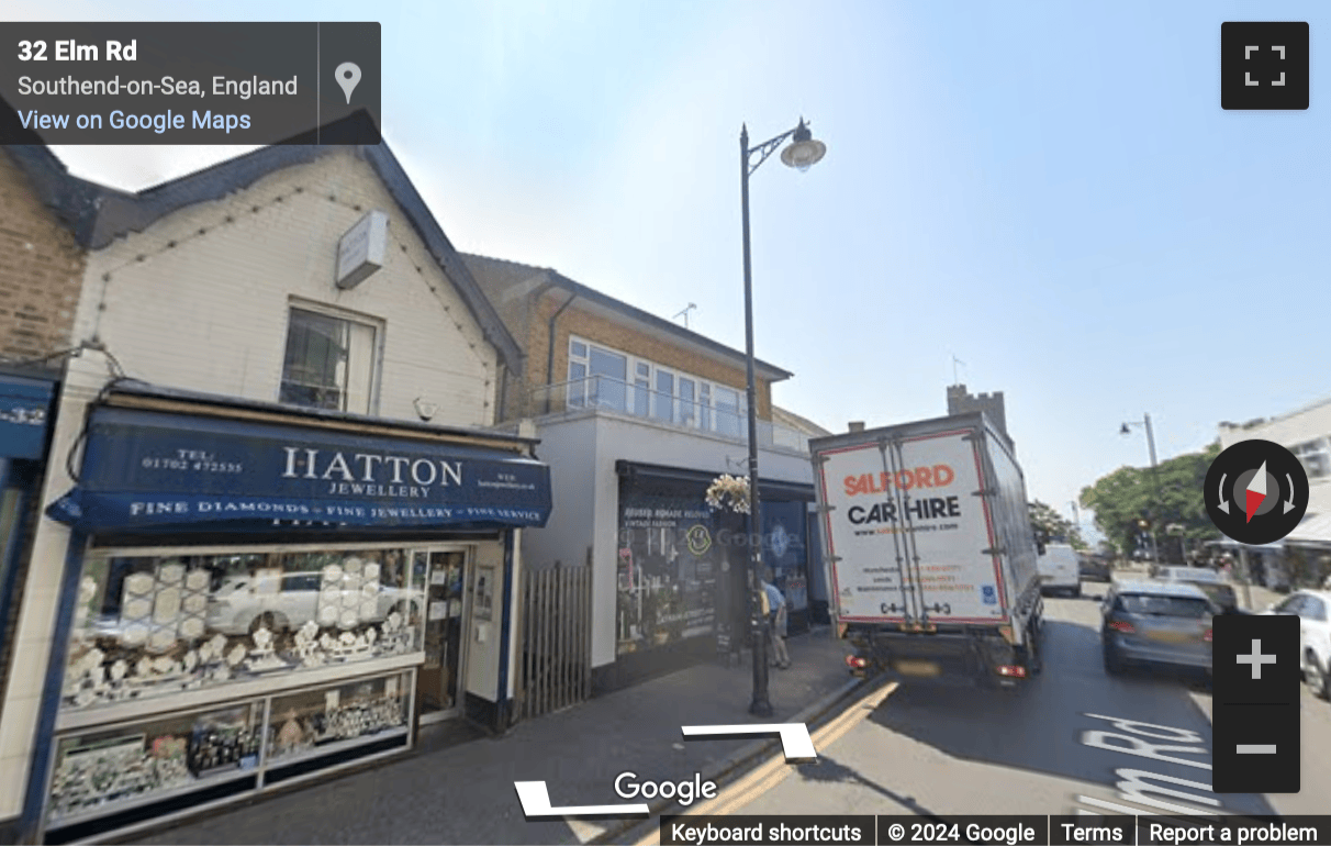 Street View image of 22-24 Elm Road, Leigh-On-Sea, Essex