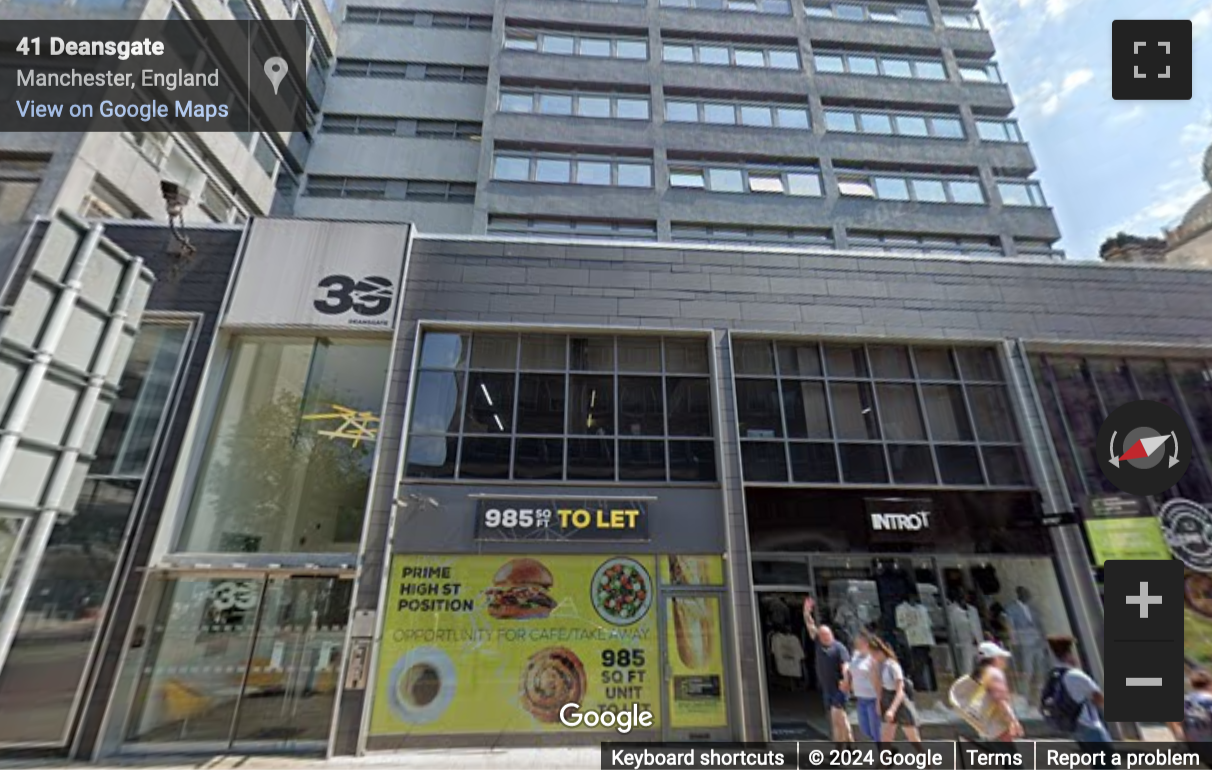Street View image of 39 Deansgate, Manchester