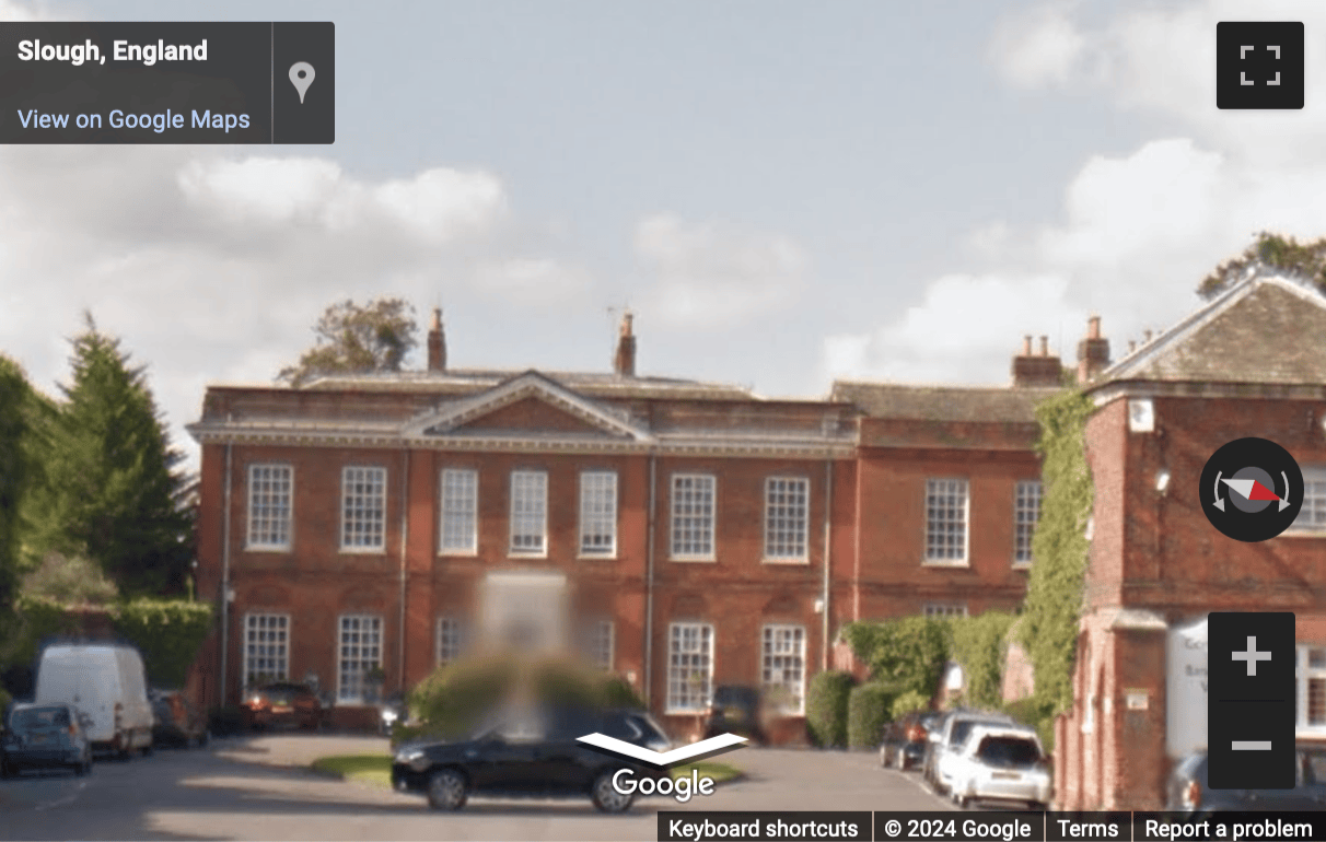 Street View image of Stoke Poges Lane, Baylis House, Slough, Berkshire
