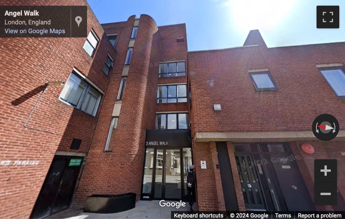 Street View image of 3 Angel Walk, 3rd Floor, Central London, W6, UK