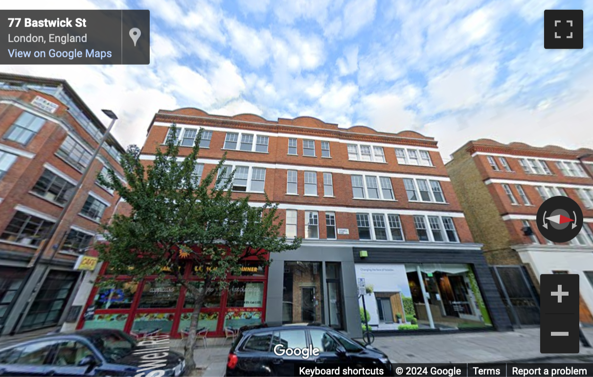 Street View image of 55 Goswell Road, 3rd Floor South, Central London, EC1V