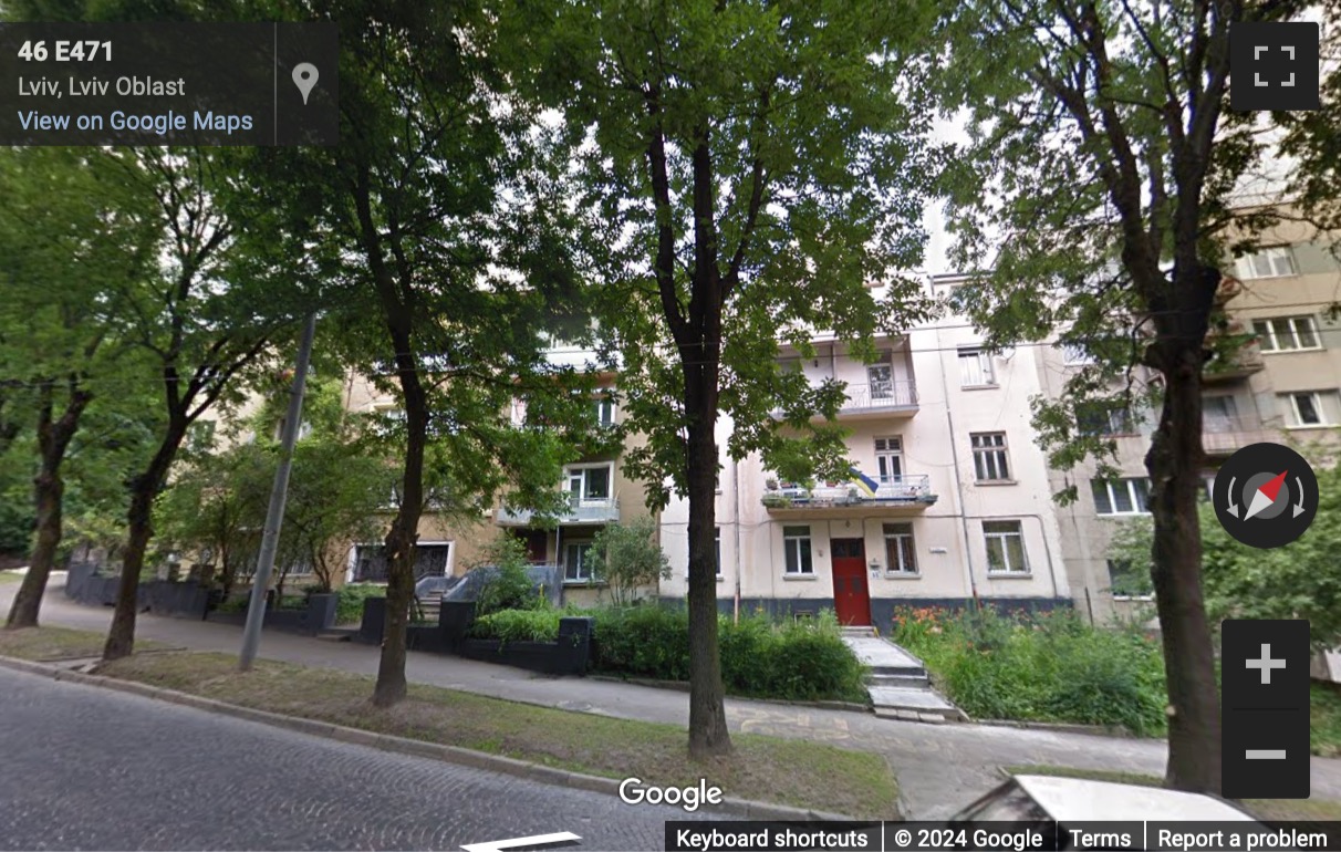 Street View image of 48 Stryjska Str, Lviv, Ukraine