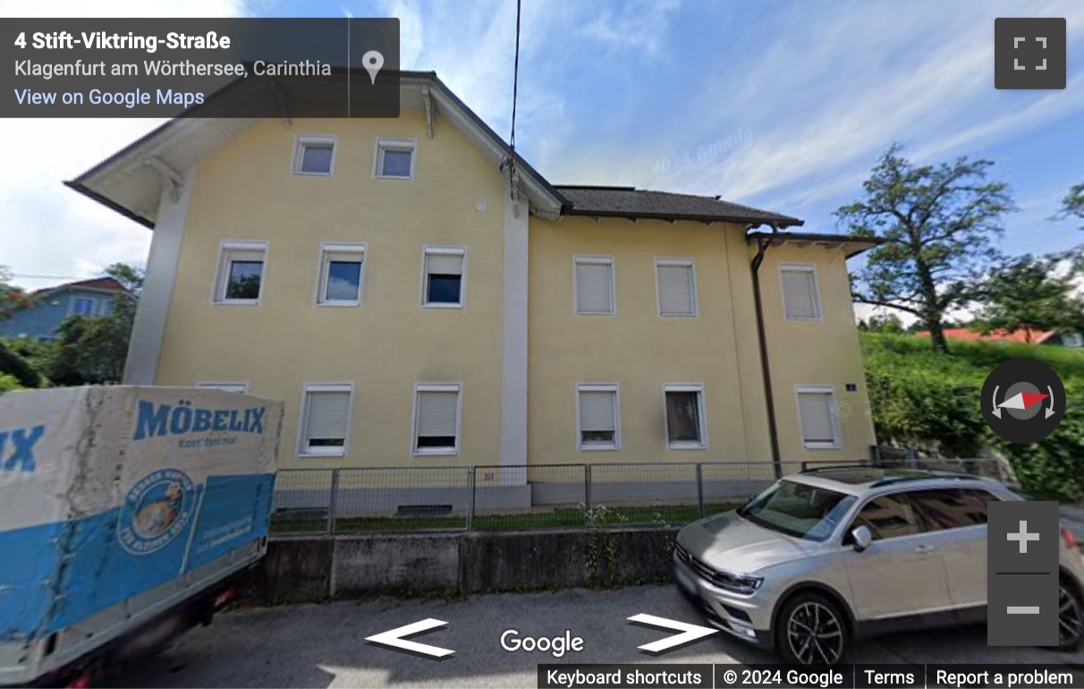 Street View image of Stift-Viktring-Straße 4, Klagenfurt am Wörthersee
