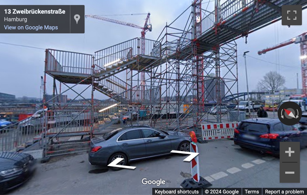Street View image of Zweibrückenstraße 13B, Hamburg, Schleswig Holstein