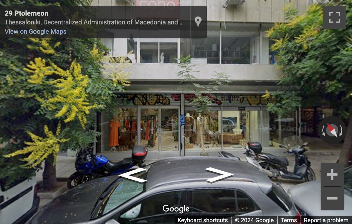 Street View image of 29A, Ptolemeon Street, Thessaloniki