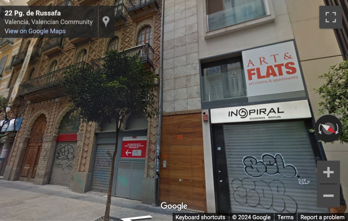 Street View image of Paseo de Ruzafa 20, Planta 2, Valencia
