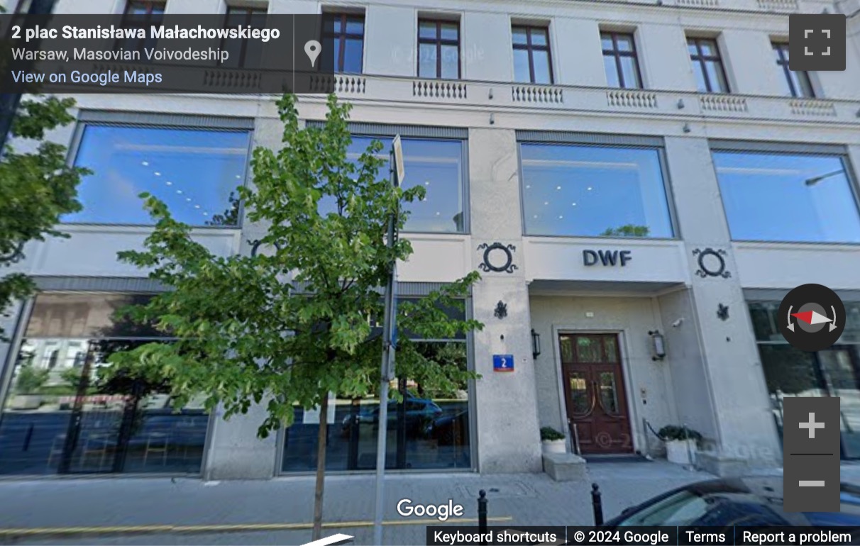 Street View image of Plac Stanisława Małachowskiego 2, Małachowski Square, Warsaw