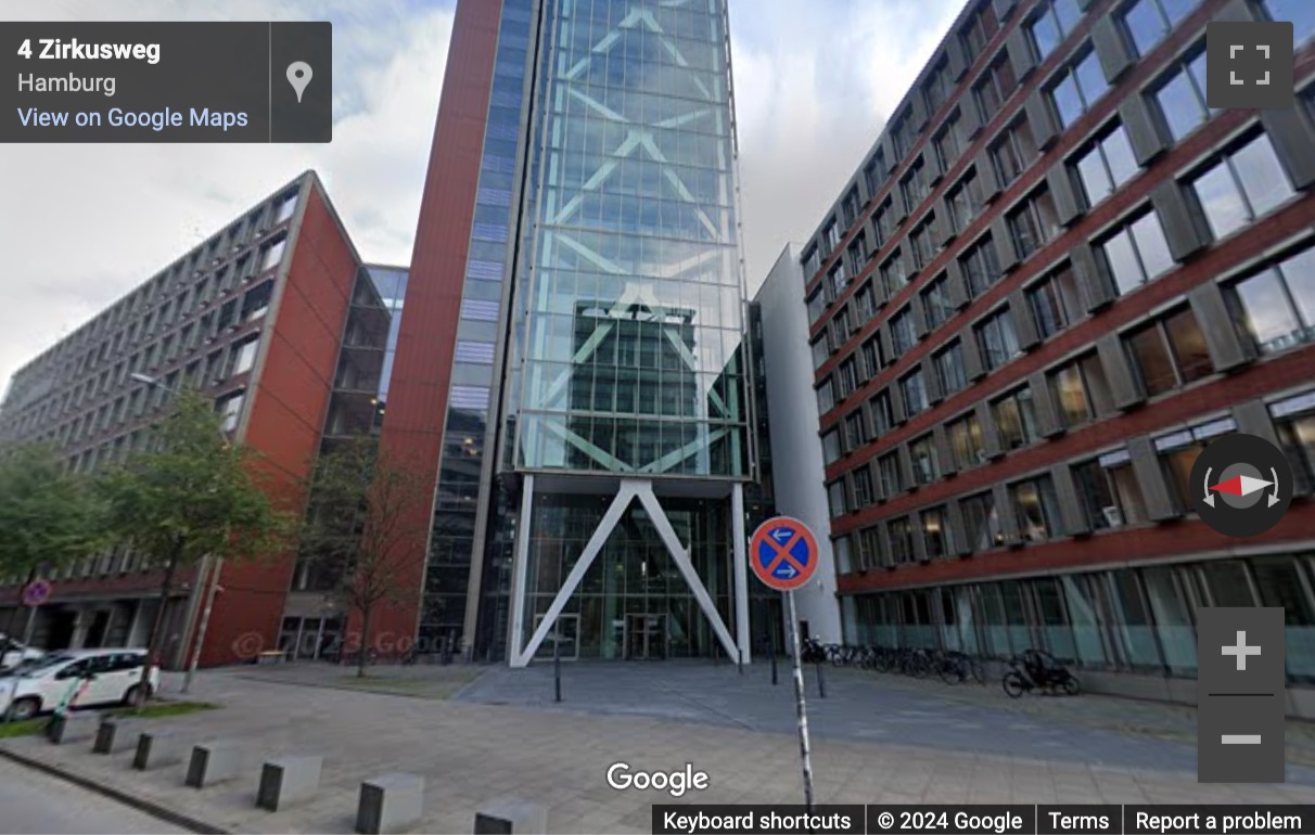 Street View image of Bernhard-Nocht Strasse 113, Atlantic Haus, Hamburg, Schleswig Holstein