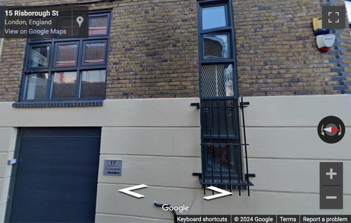 Street View image of 17-20 Risborough Street, Central London, SE1, UK