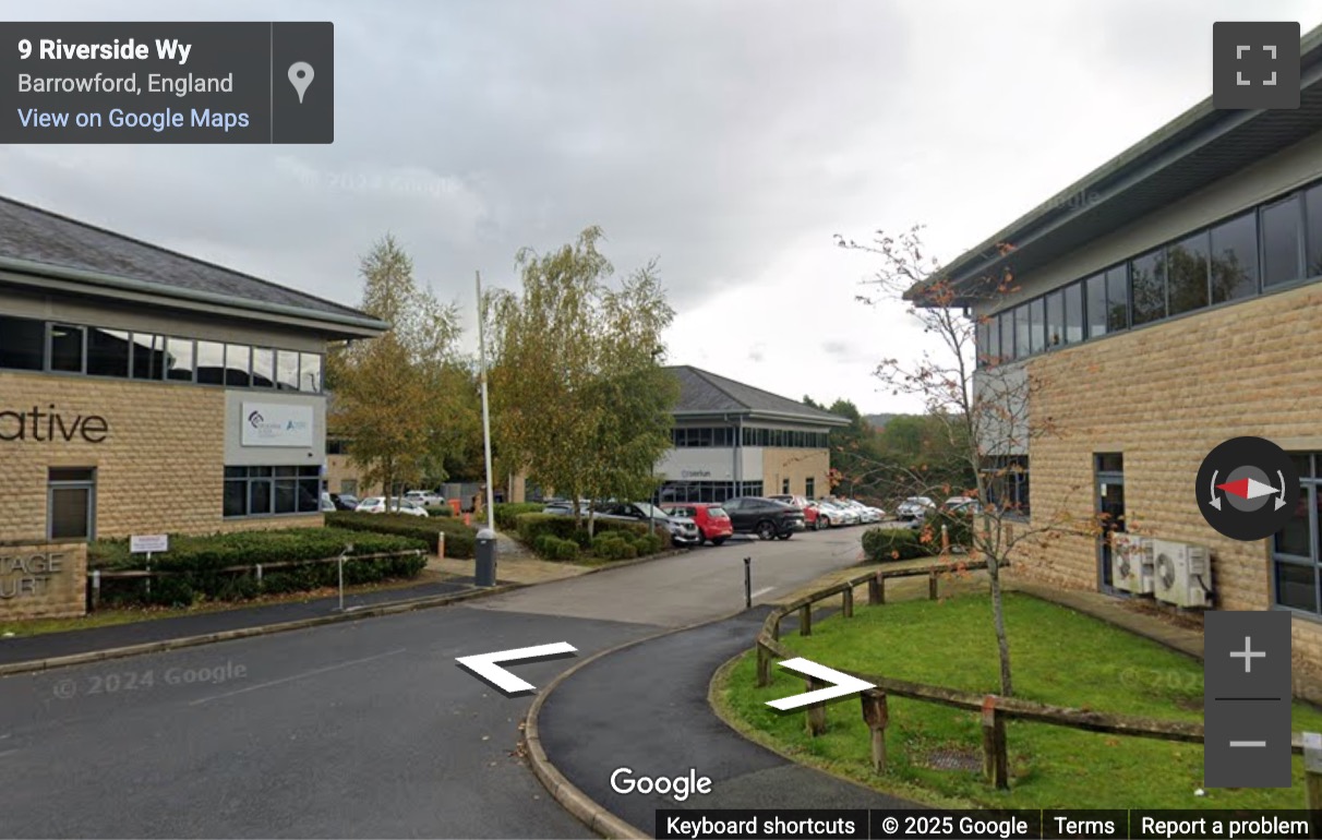 Street View image of Riverside Way, Vantage Court, Barrowford, Nelson, Lancashire