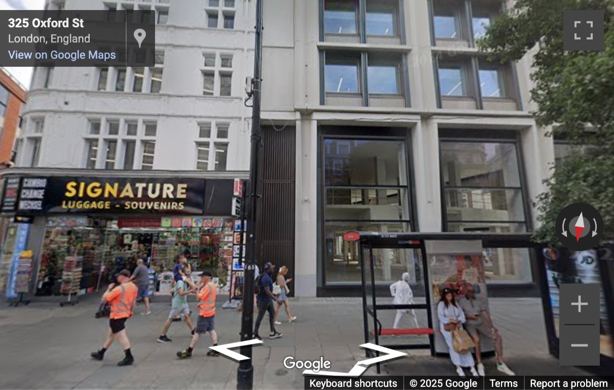 Street View image of 321 Oxford Street, Central London, W1C