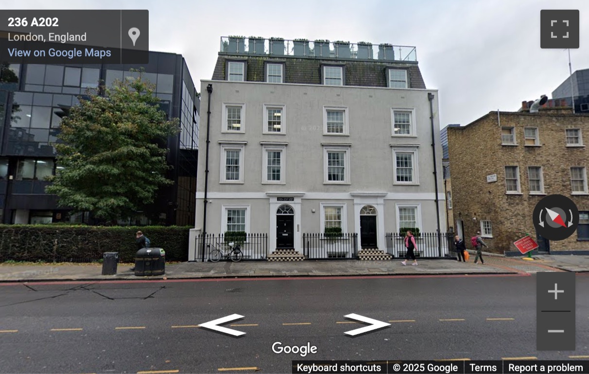 Street View image of Carlyle House, 235-237 Vauxhall Bridge Road, Central London, SW1V, UK