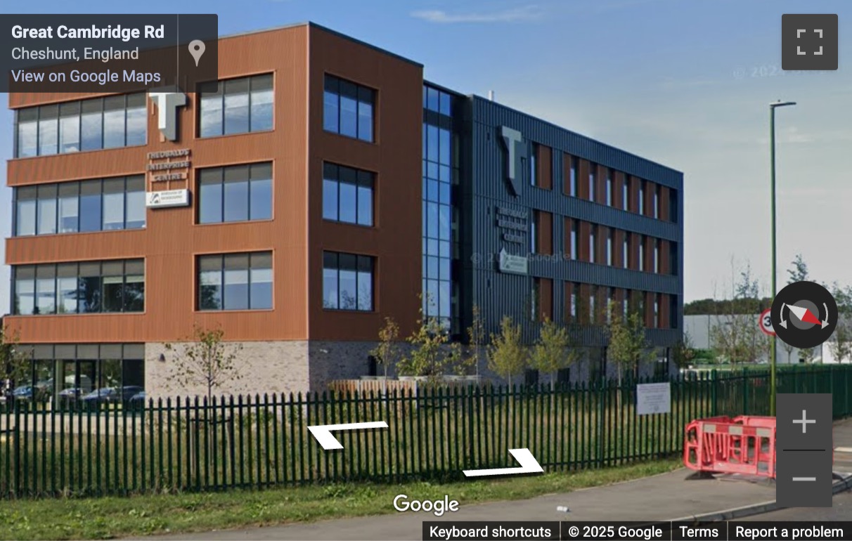 Street View image of Theobalds Business Park, Innovation Place, Platinum Way, Cheshunt, Hertfordshire