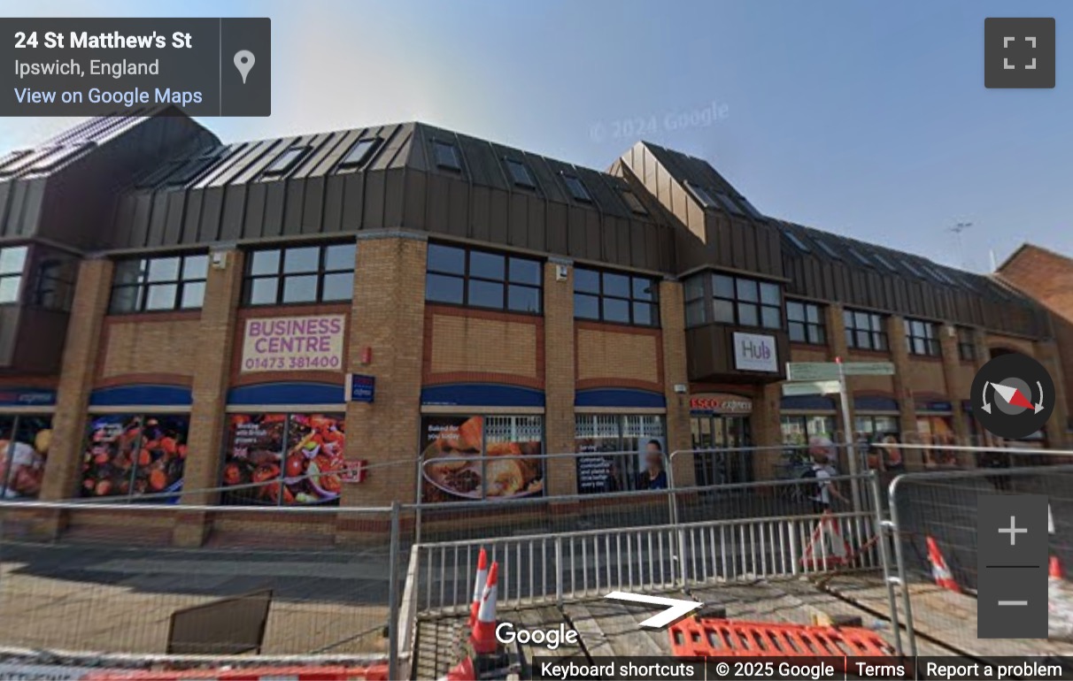 Street View image of The Hub Business Centre Ipswich Ltd, Hubbard Way, 2 Civic Drive