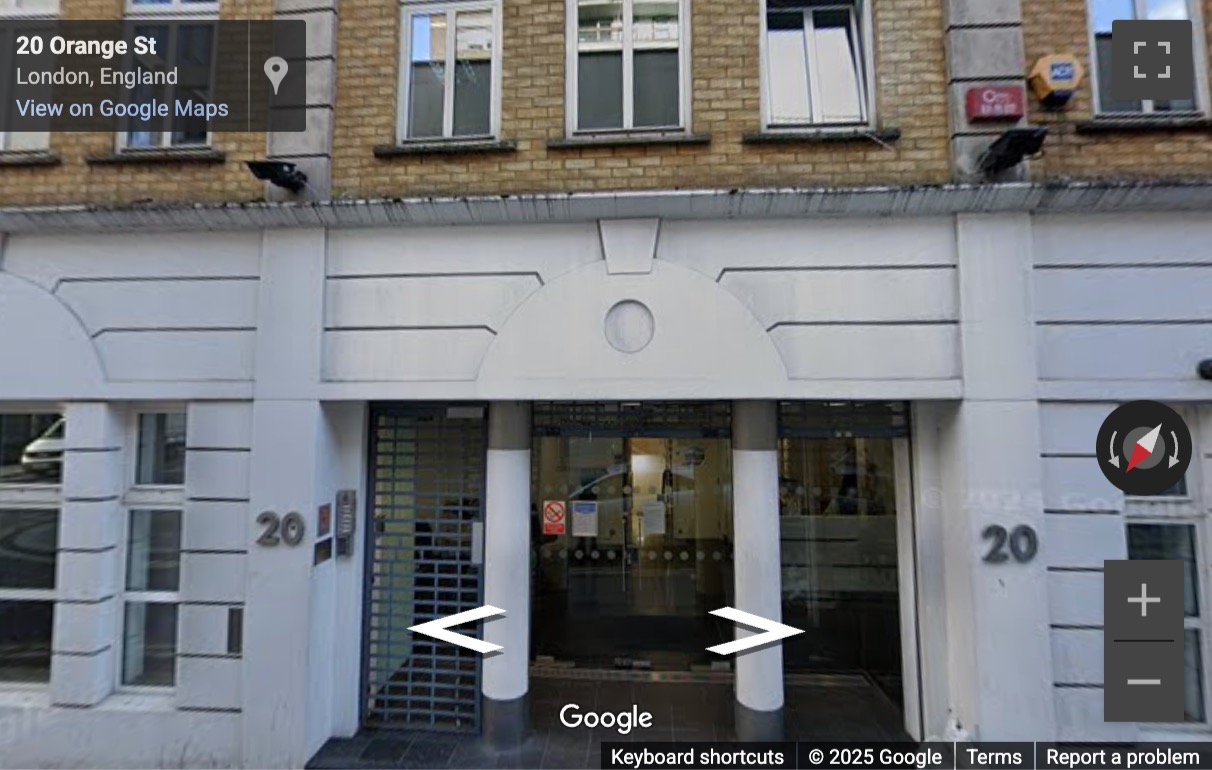 Street View image of 20 Orange Street, London