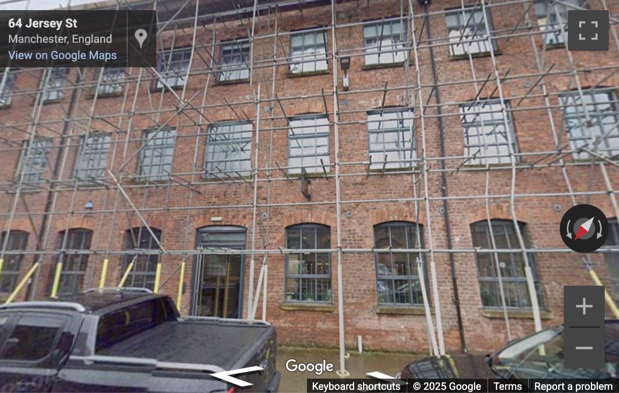 Street View image of 64 Jersey St, Ancoats, Manchester, Lancashire