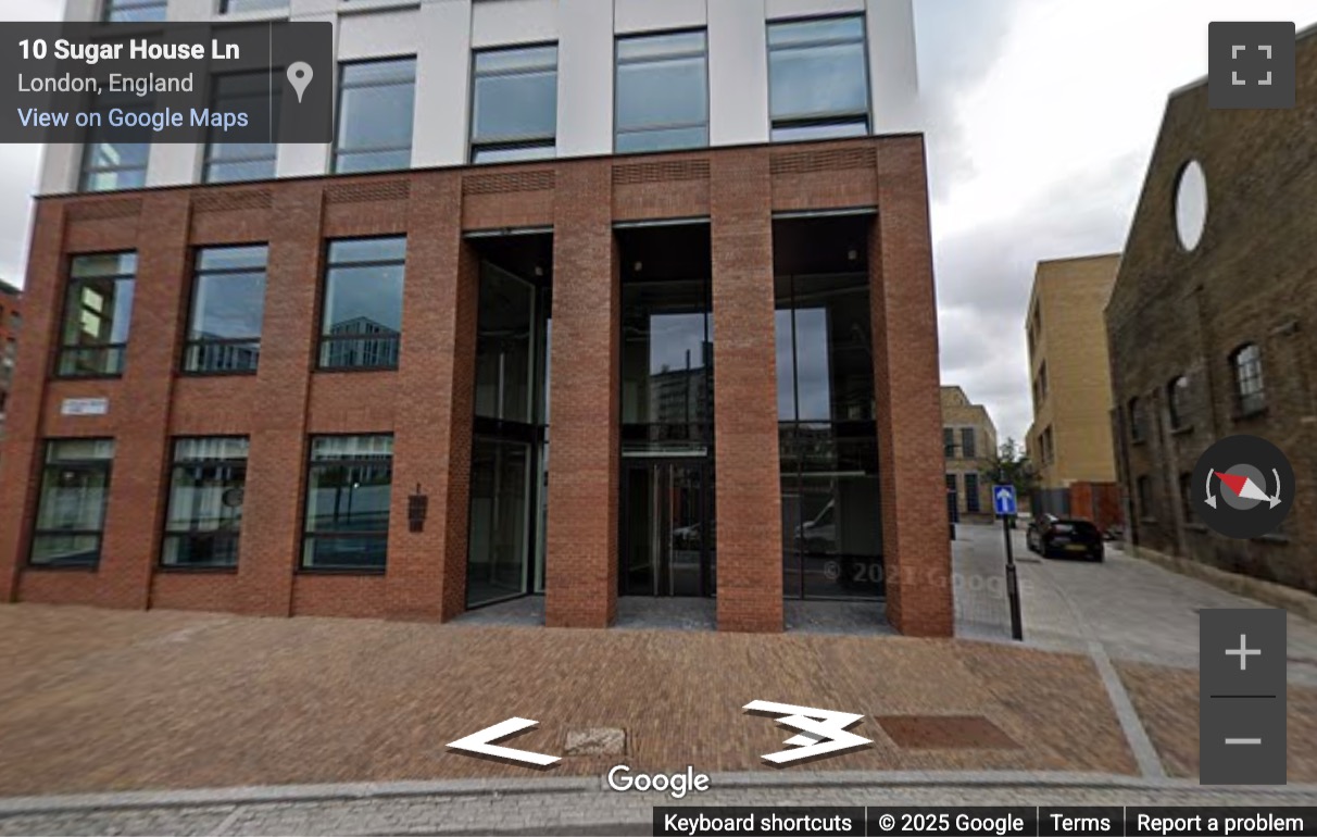 Street View image of 1 Sugar House Lane, Stratford, London