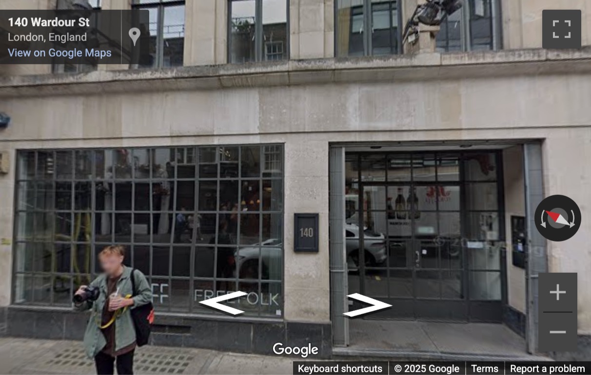 Street View image of 140 Wardour St, London
