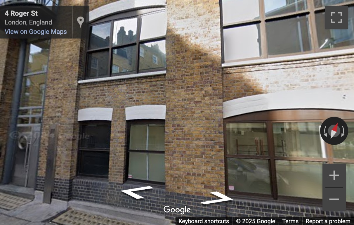 Street View image of 4 Roger Street, London, United Kingdom
