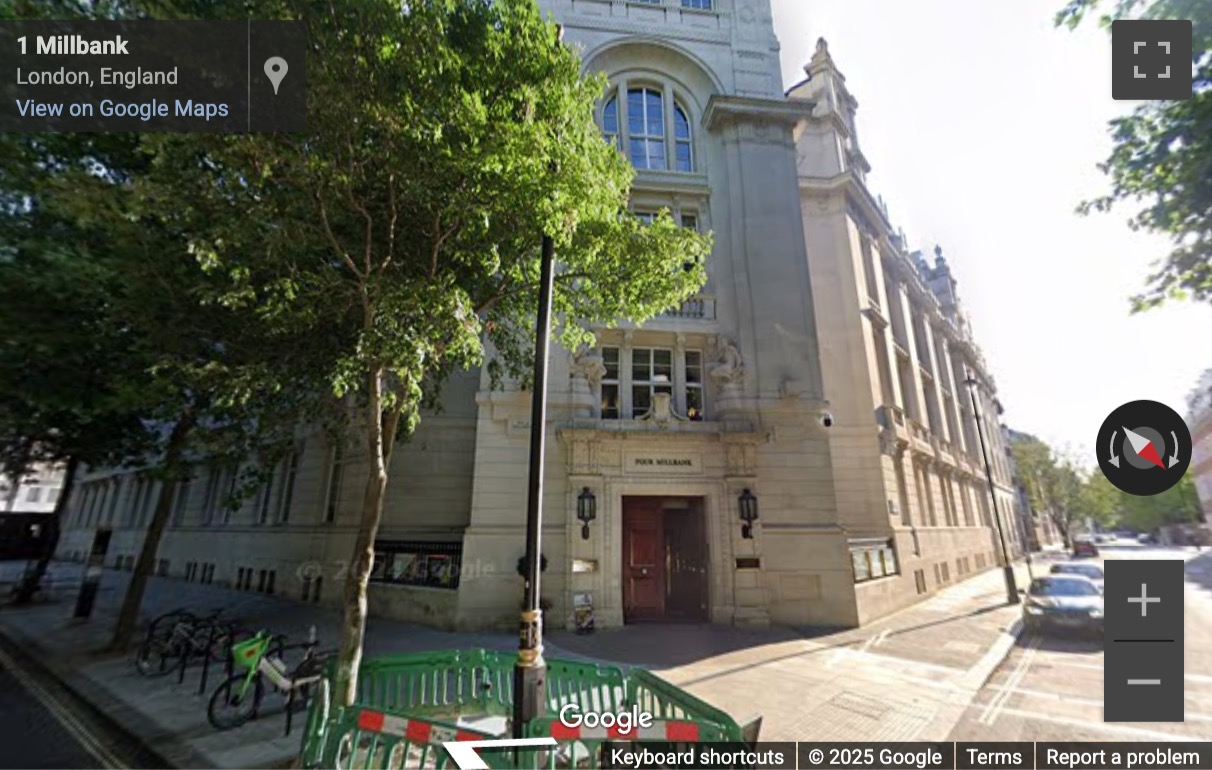 Street View image of 4 Millbank, London, United Kingdom