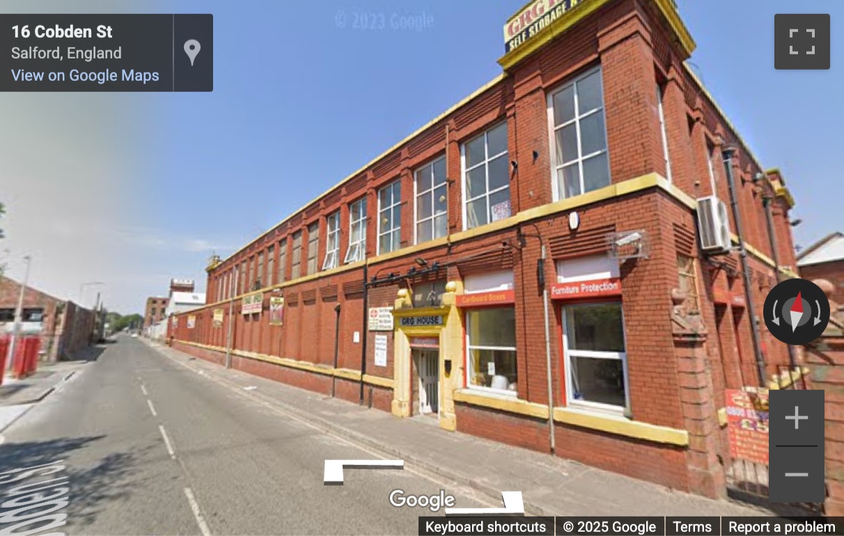 Street View image of GRG House, Cobden Street, Salford