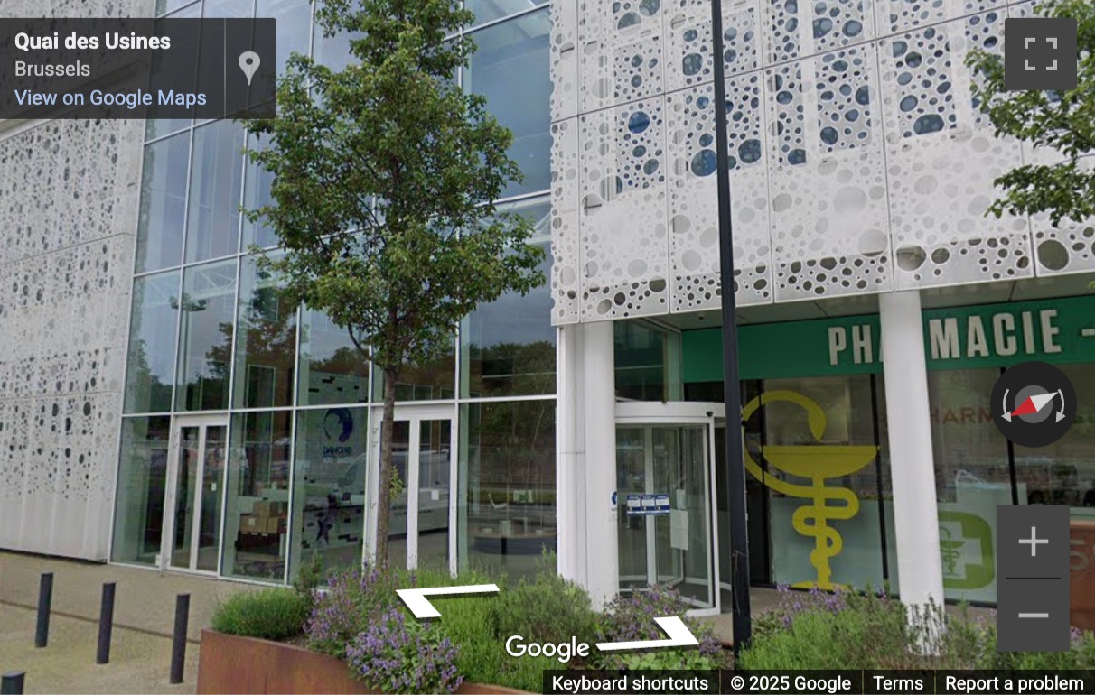 Street View image of Quai des Usines 160, 2nd Floor, Brussels
