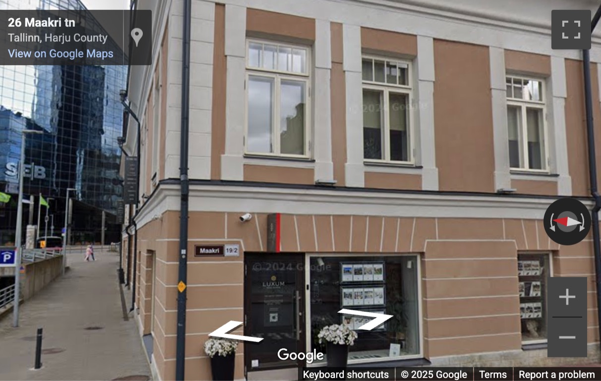 Street View image of Maakri Tänav 19-21, Tallinn