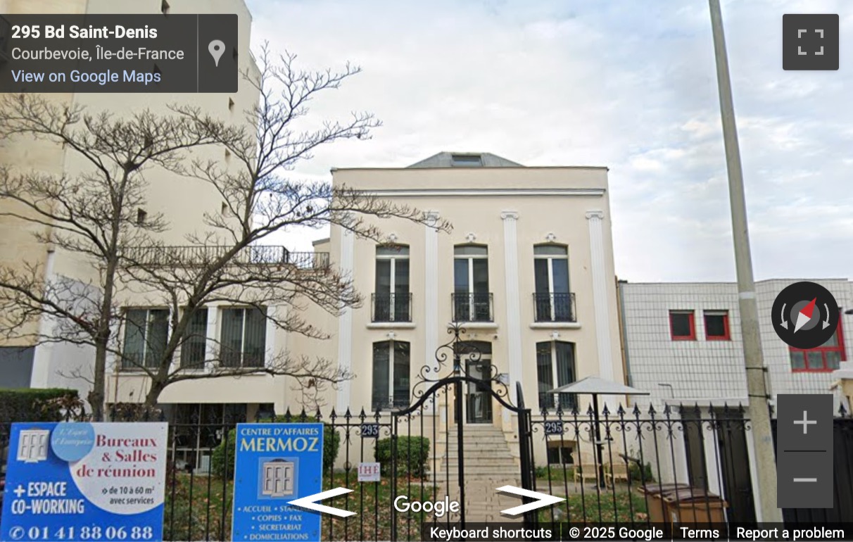 Street View image of 293-295 boulevard Saint Denis, Courbevoie
