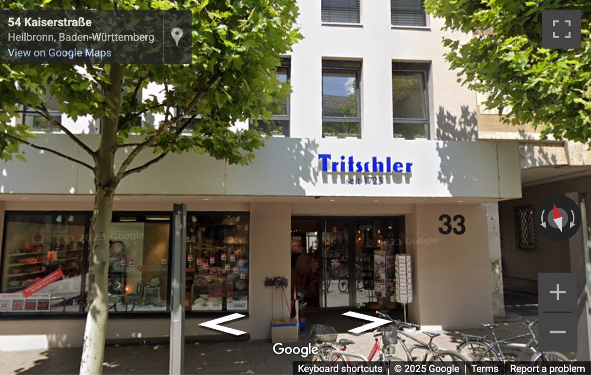 Street View image of Kaiserstrasse 33, Heilbronn
