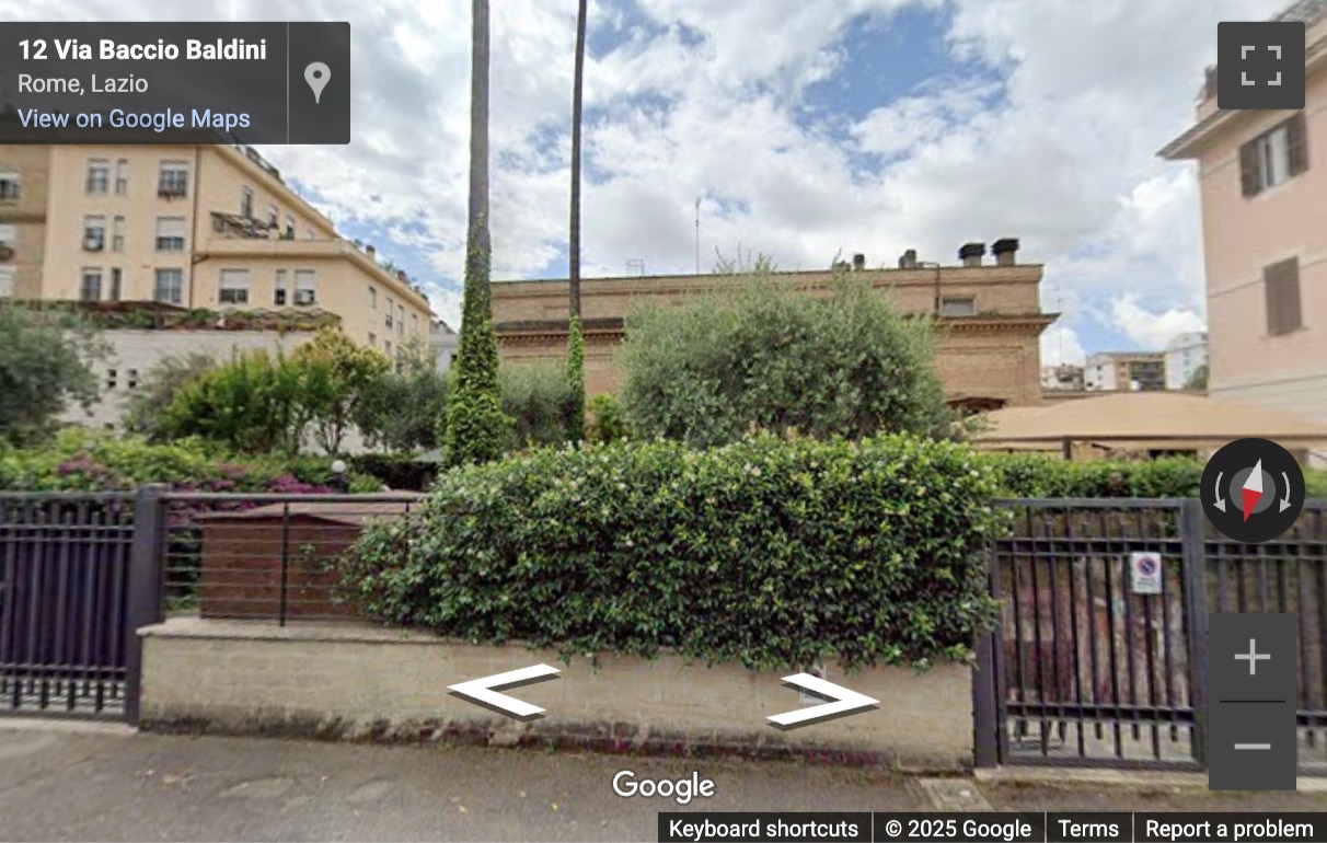 Street View image of Via Baccio Baldini 12, Rome