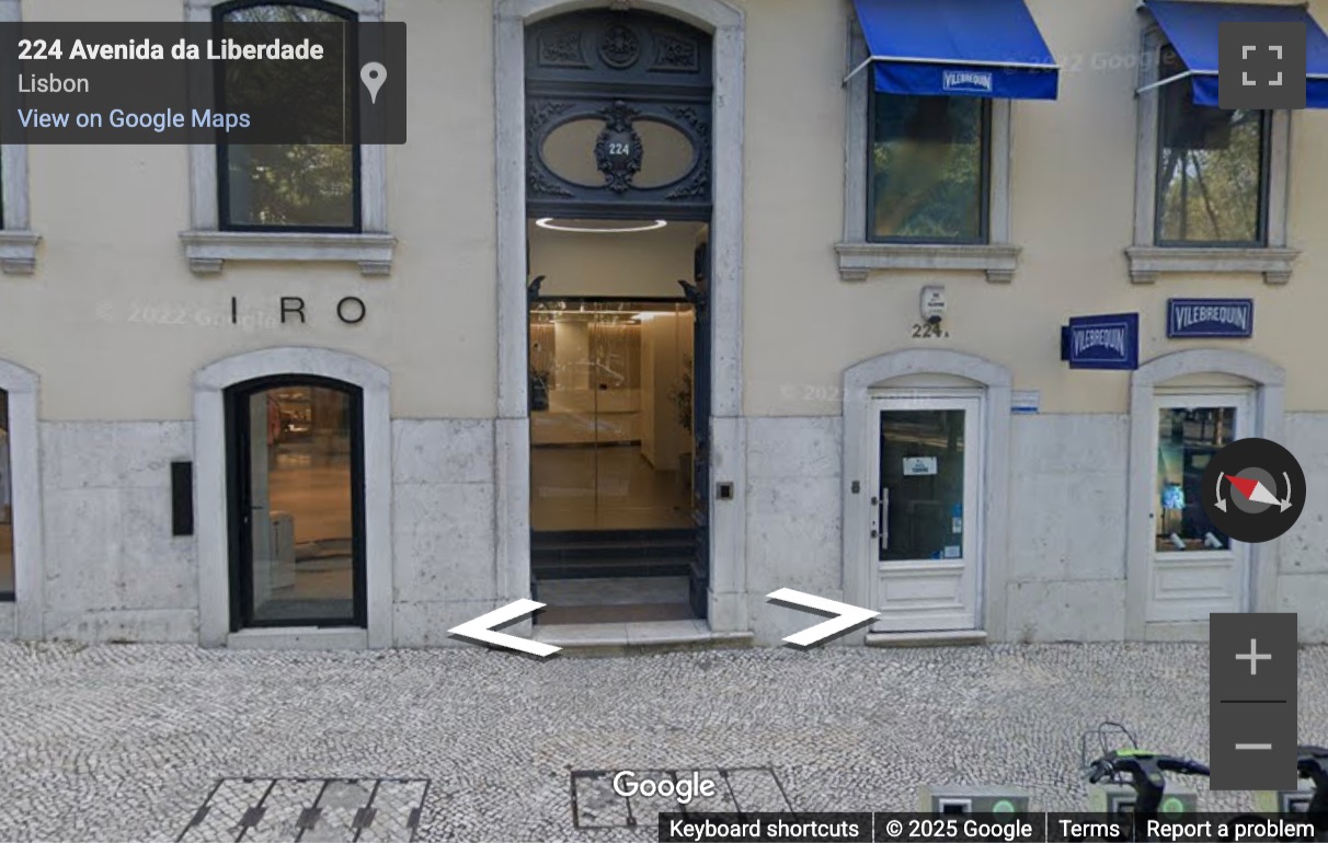 Street View image of Avenida da Liberdade 224, 2 andar, Lisbon