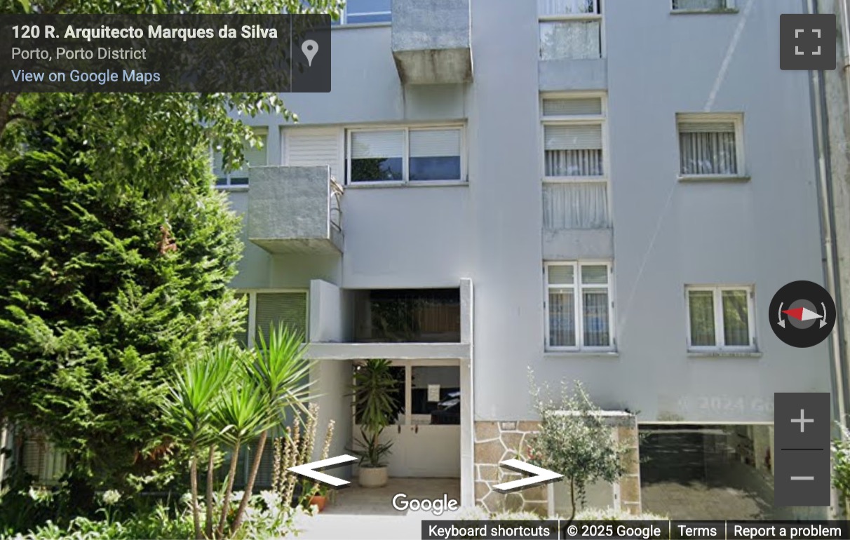 Street View image of Rua Arquitecto Marques da Silva, 120, Porto