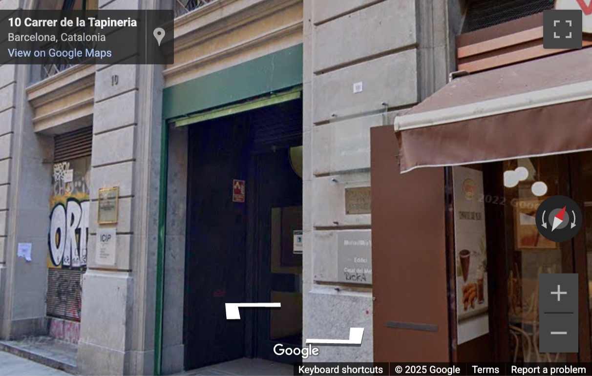Street View image of Carrer De La Tapineria 10, Barcelona