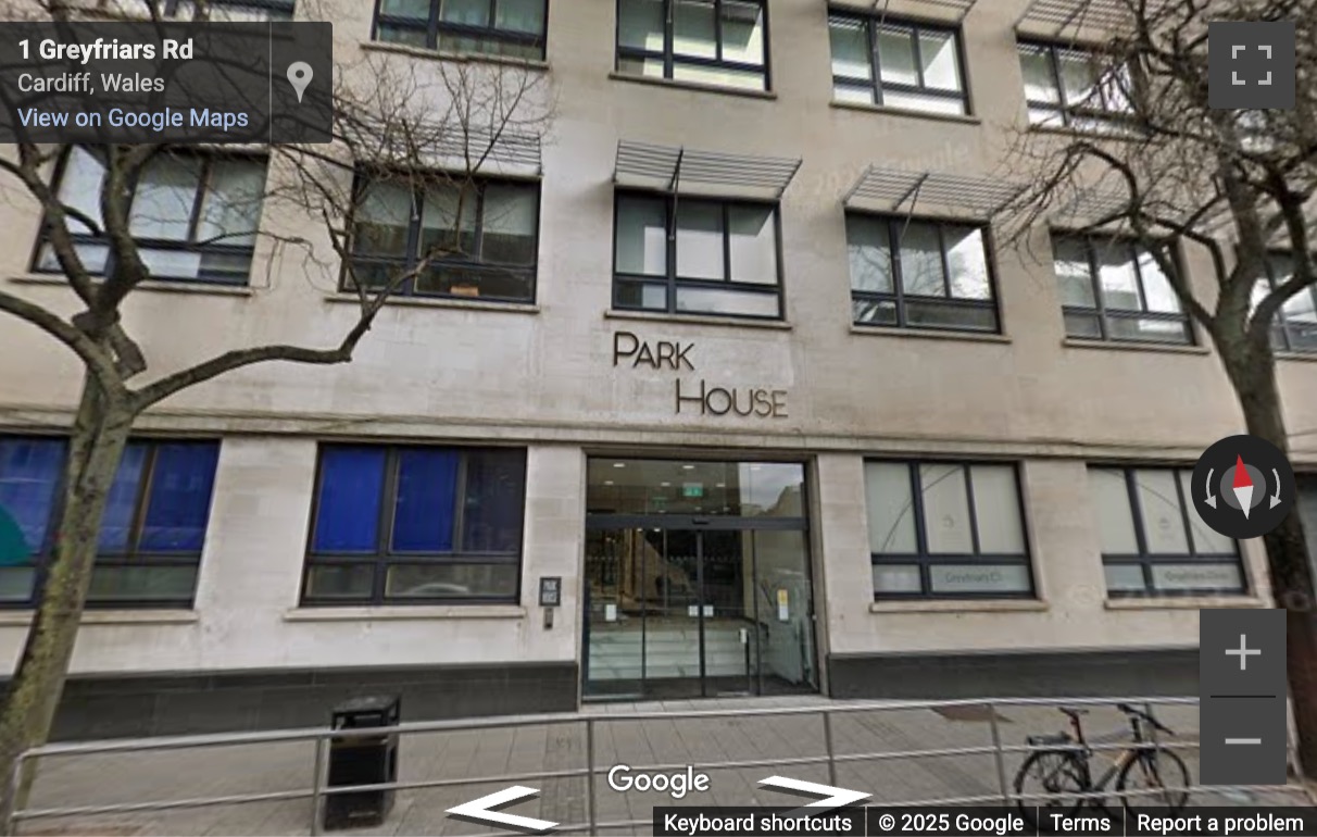 Street View image of 2 Greyfriars Road, Cardiff