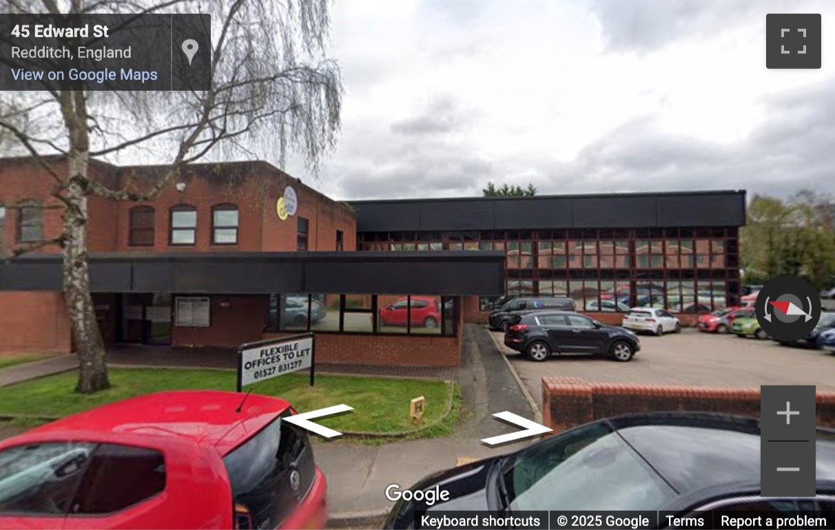 Street View image of Edward Street, Redditch, Worcestershire