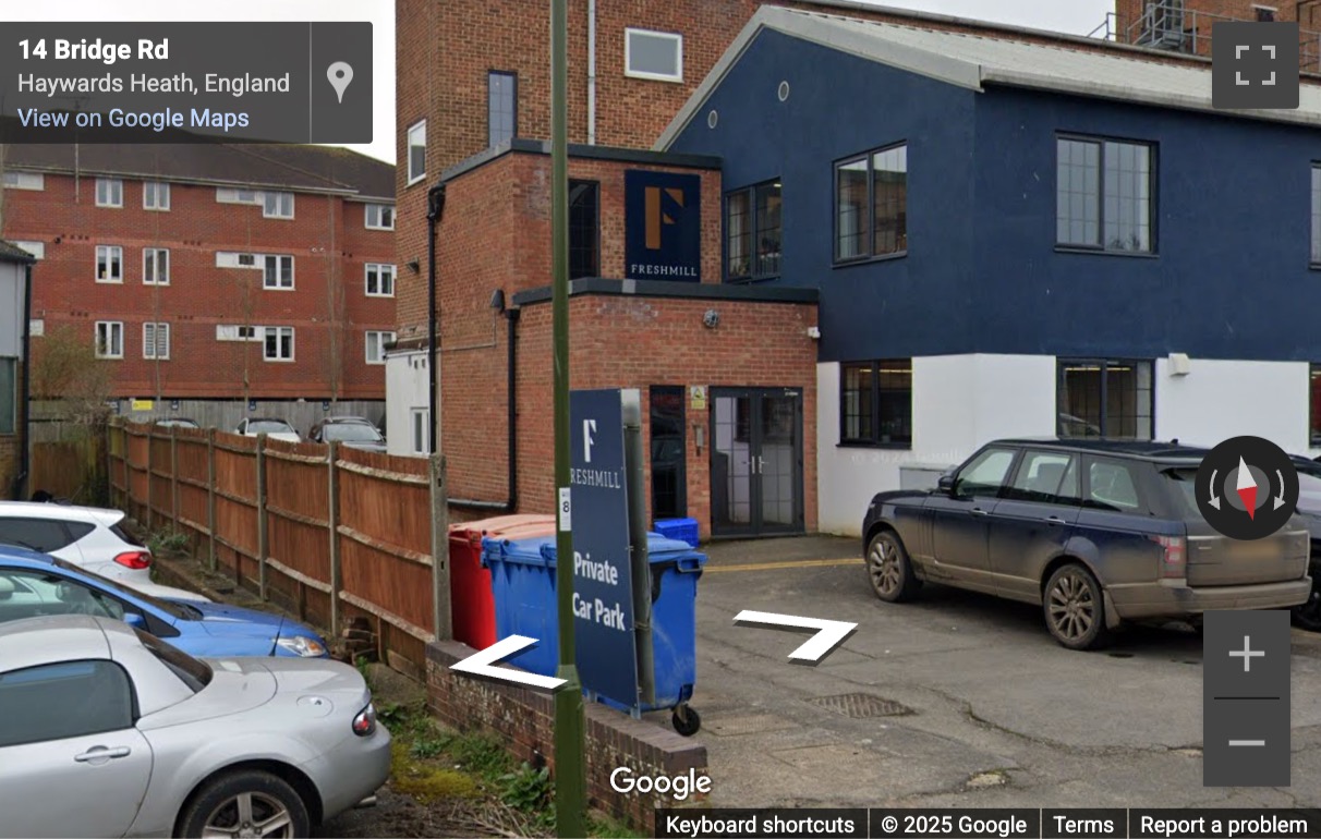 Street View image of 16, Bridge Road, Haywards Heath, West Sussex