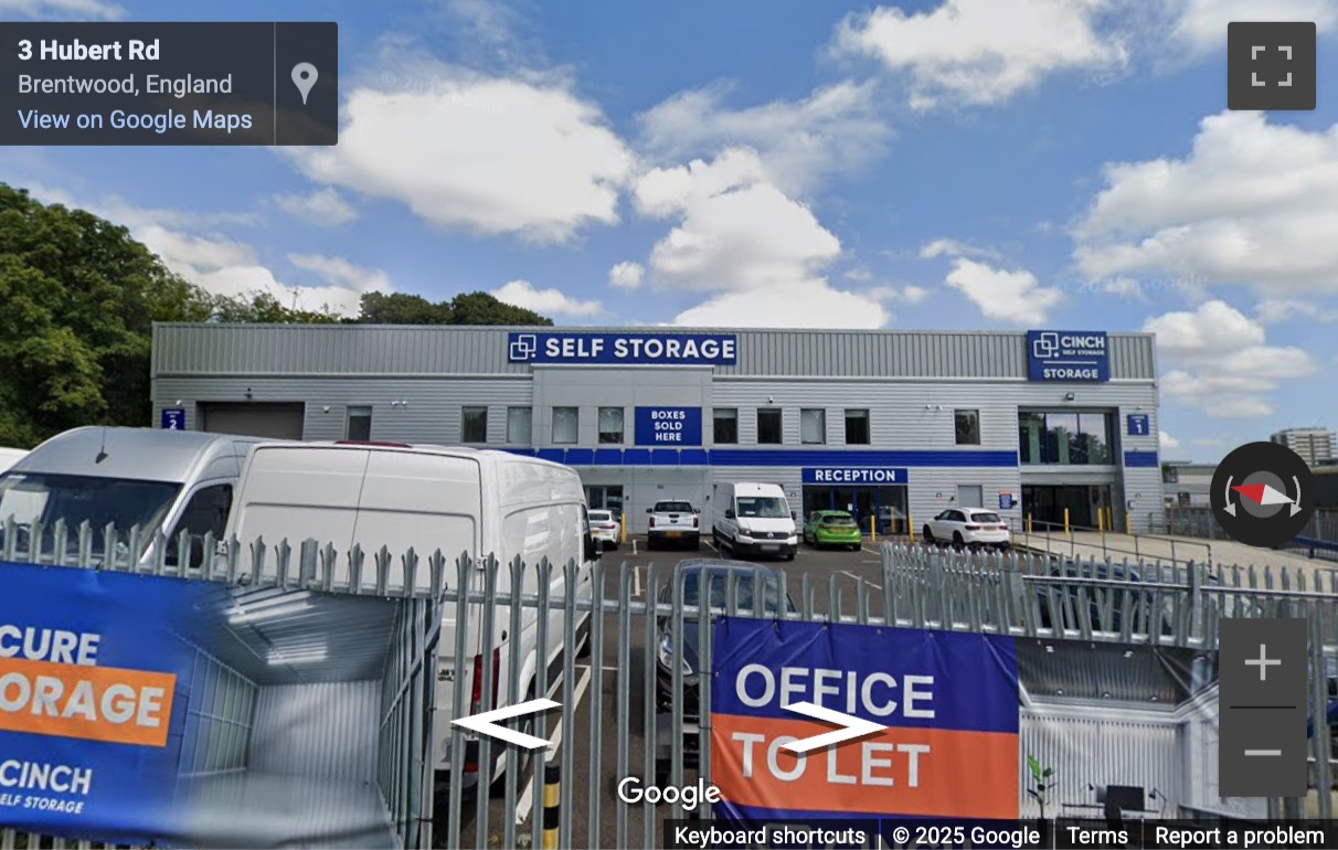 Street View image of Hubert Road, Brentwood, Essex