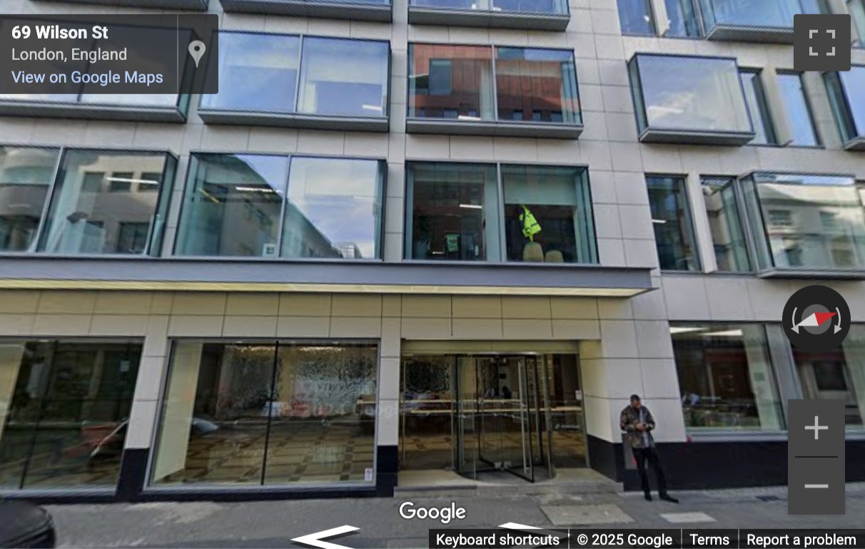 Street View image of 69 Wilson Street, London, England