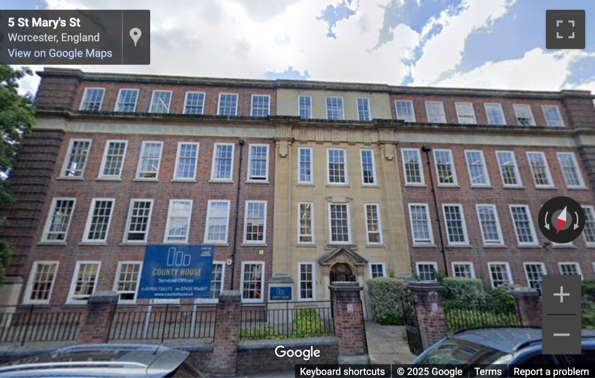 Street View image of Saint Mary’s Street, Worcester