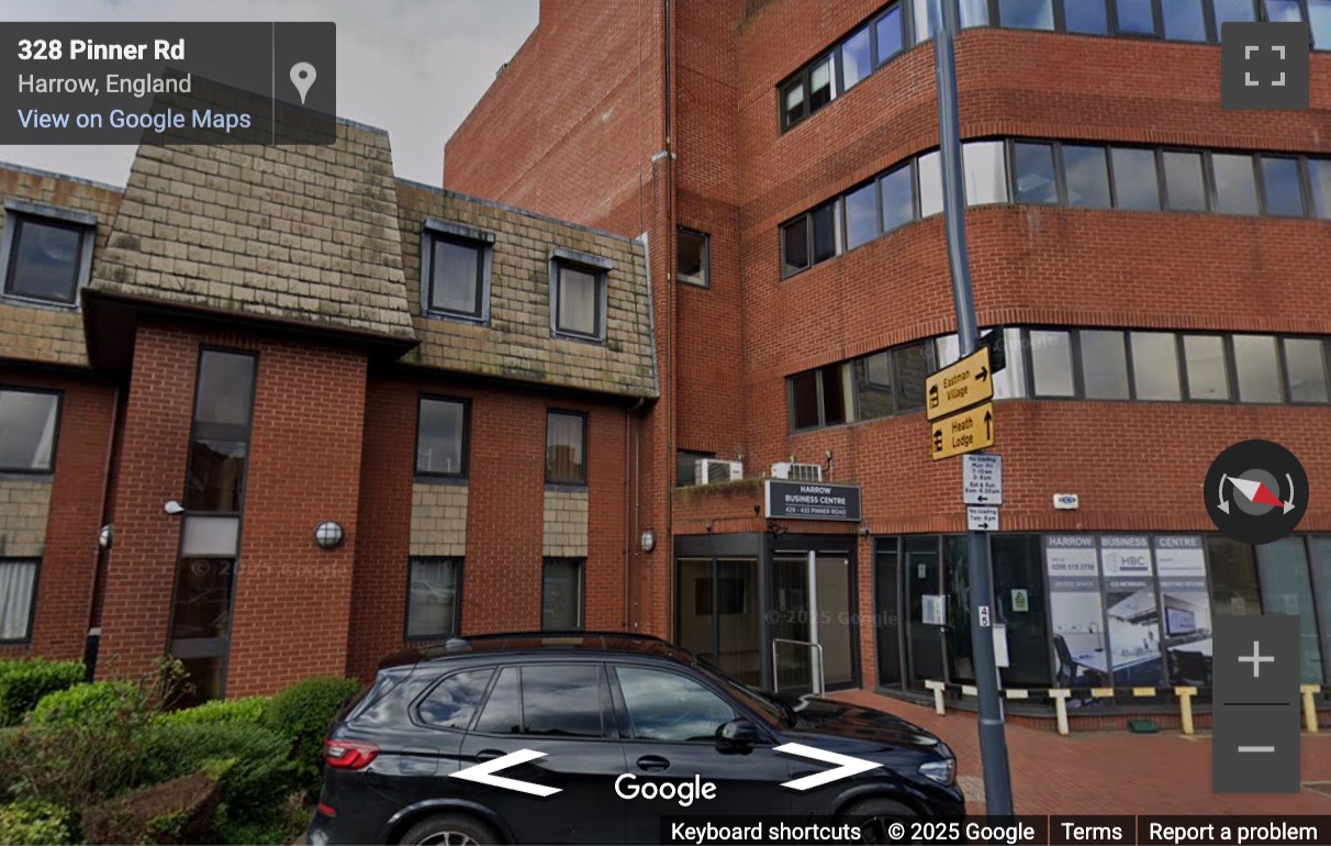Street View image of 429-433, Pinner Road, North Harrow