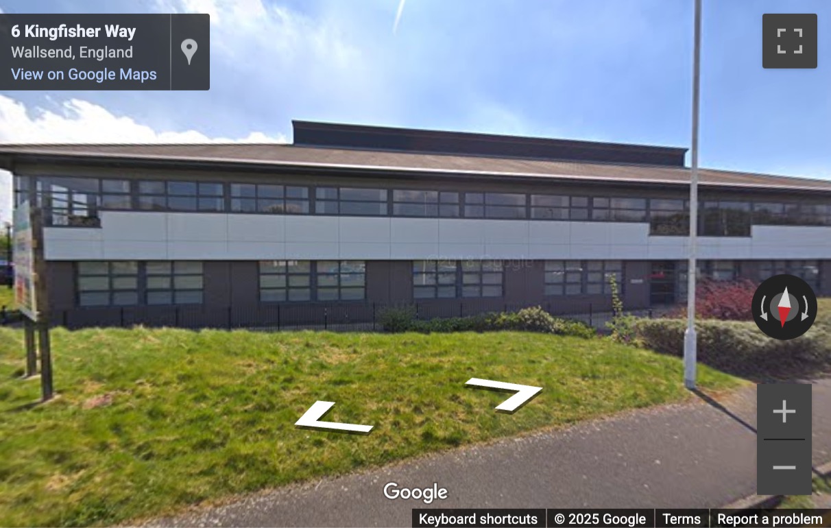 Street View image of Kingfisher Way, Silverlink Business Park, Newcastle, Tyne and Wear