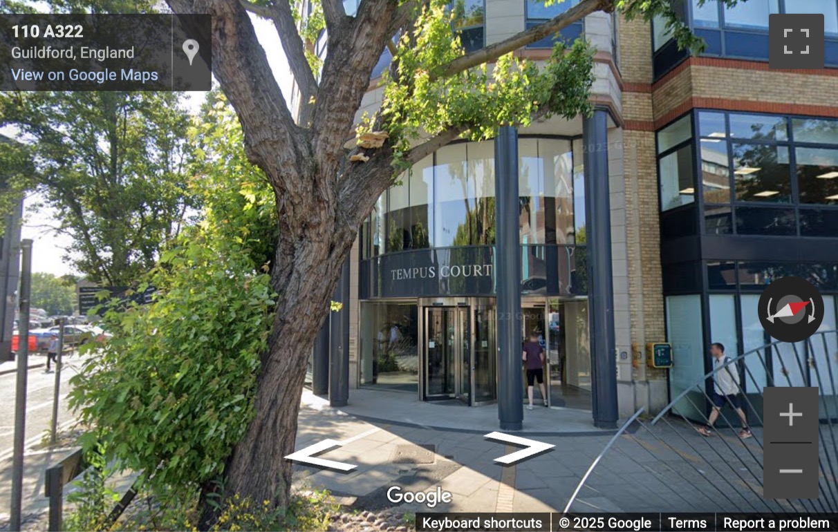 Street View image of Onslow Street, Guildford, Surrey