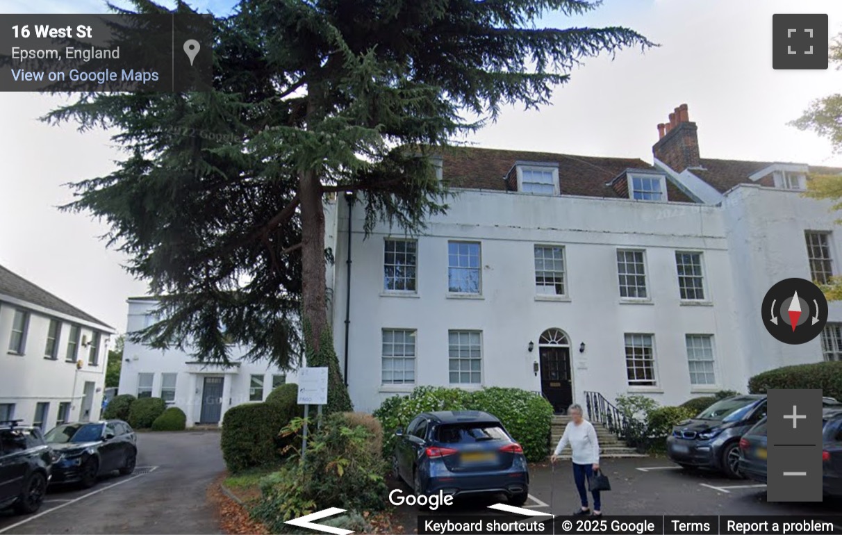 Street View image of 16-22 West Street, Epsom, Surrey