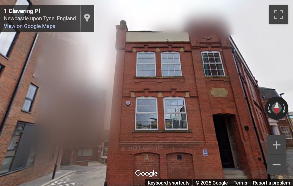 Street View image of Clavering Place, Newcastle, Tyne and Wear