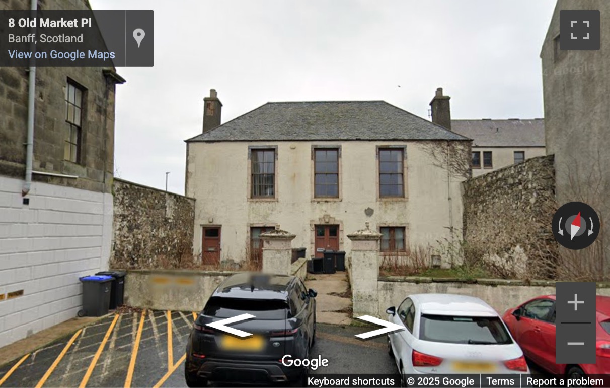 Street View image of 1 Old Market Place, Banff, Aberdeenshire