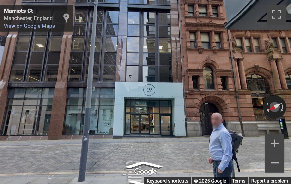 Street View image of 19, Spring Gardens, Manchester