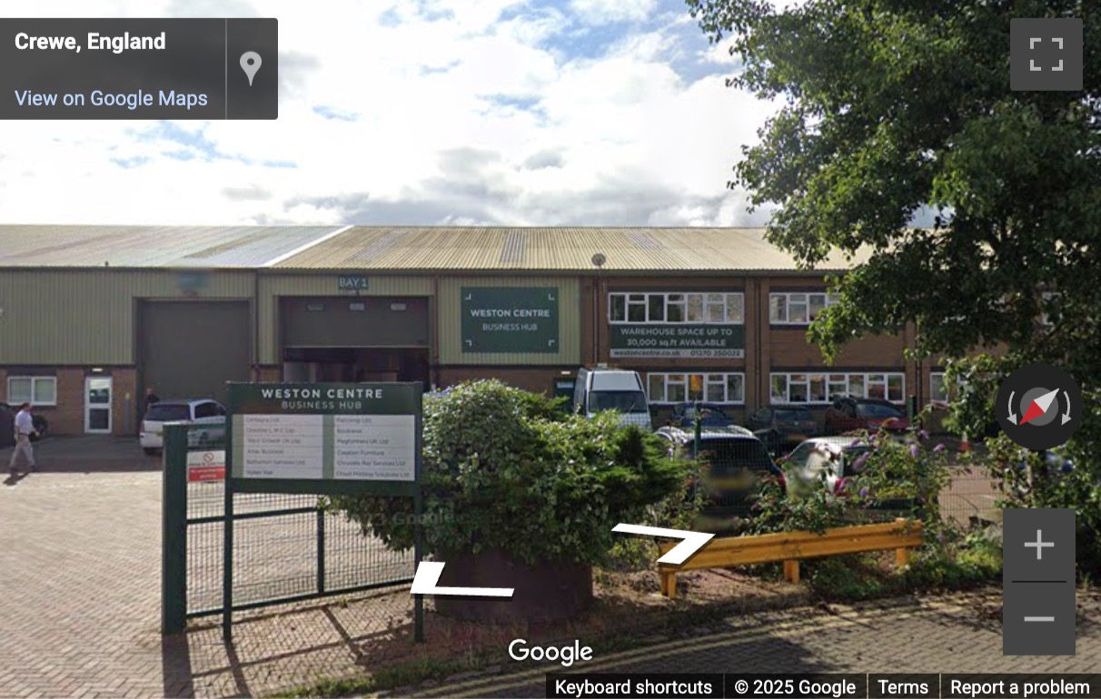 Street View image of Weston Centre Business Hub, Weston Road, Crewe