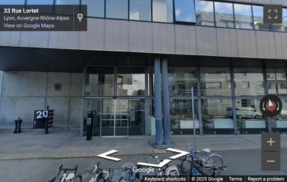 Street View image of 20, Rue Lortet, Lyon, France